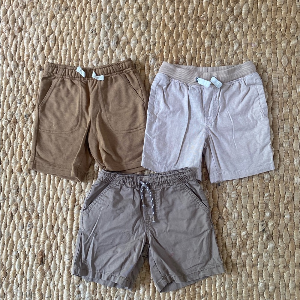 Cat & Jack Neutral Shorts Lot 4t